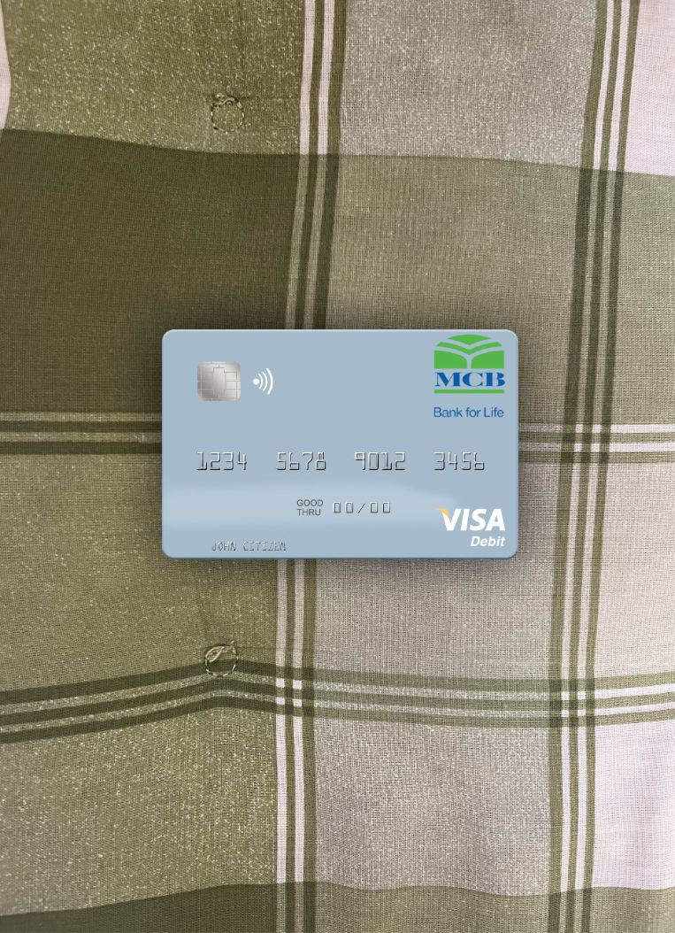 Download United Arab Emirates MCB Bank visa debit card photolook front Photoshop template